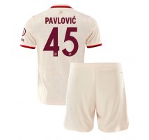 Bayern Munich Aleksandar Pavlovic #45 Koszulka Trzecia dzieci 2024-25 Krótki Rękaw (+ krótkie spodenki)